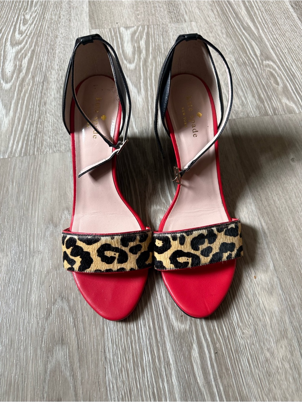 Kate Spade New York Amanda Leopard Wedge Sandals Y2K 9.5